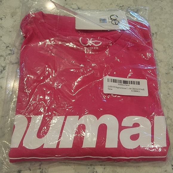 Queer Eye Official Magenta Human Tee Pride Collection Size XS NWT! - Picture 3 of 7